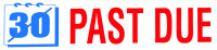 ''Past Due'' Message Stamp | STA-TRO-PAS