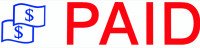 ''Paid'' Message Stamp | STA-TRO-PAY