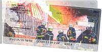 Firefighters in Action Side Tear Personal Checks | STPRO-52