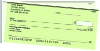 Green Safety Side Tear Checks | STVAL-002