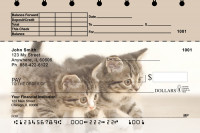Cute Kittens Top Stub Personal Checks | TSANI-06