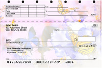 Spring Time Butterflies Top Stub Checks | TSNAT-80