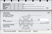 Firefighter Badges Top Stub Personal Checks | TSPRO-53
