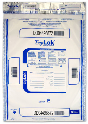 Deposit Bag 15'' X 20'' TripLok, clear w/pocket | BAG-17
