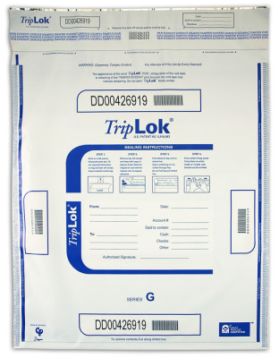 Deposit Bag 20'' X 24'' TripLok, white | BAG-21