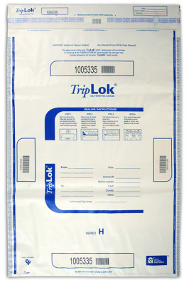 Deposit Bag 20'' X 28'' TripLok, white | BAG-23