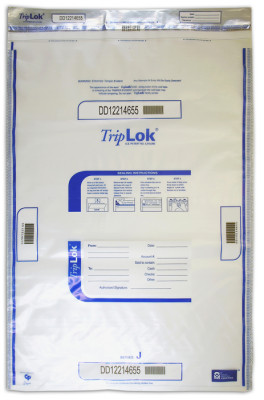 Deposit Bag 22'' X 33'' TripLok, clear | BAG-25