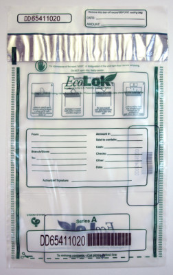 Deposit Bag 9'' X 12'' EcoLok, clear | BAG-36