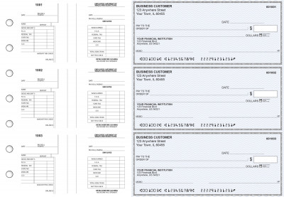 Blue Safety Multi-Purpose Salary Voucher Business Checks | BU3-7BLU01-MPS
