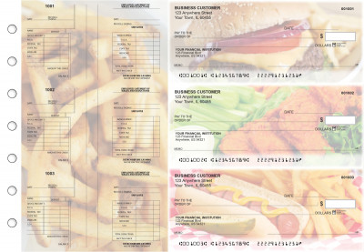 American Cuisine Multi-Purpose Salary Voucher Business Checks | BU3-7CDS01-MPS