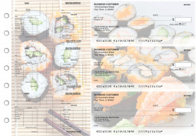 Japanese Cuisine Multi-Purpose Salary Voucher Business Checks | BU3-7CDS06-MPS