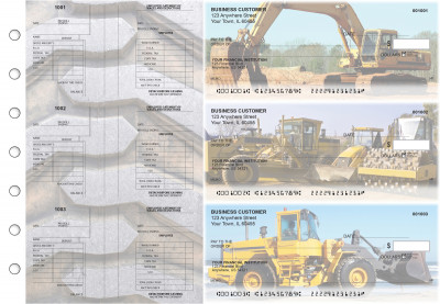 Construction Multi-Purpose Salary Voucher Business Checks | BU3-7CDS10-MPS