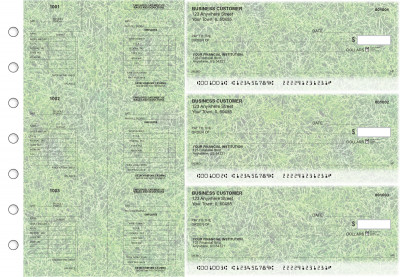 Grassy Multi-Purpose Salary Voucher Business Checks | BU3-7CDS17-MPS