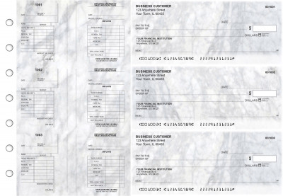 Marble Multi-Purpose Salary Voucher Business Checks | BU3-7CDS20-MPS