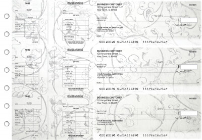 Vintage Multi-Purpose Salary Voucher Business Checks | BU3-7CDS25-MPS