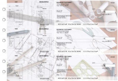 Architect Multi-Purpose Salary Voucher Business Checks | BU3-7CDS27-MPS