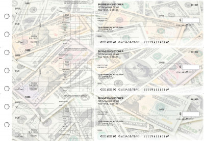 Money Dual Purpose Voucher Business Checks | BU3-7CDS31-DPV