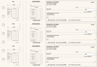 Tan Knit Multi-Purpose Salary Voucher Business Checks | BU3-7TPM02-MPS