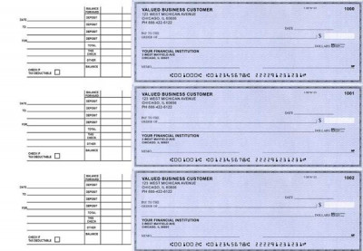 Blue Safety Accounts Payable Business Checks | BU3-BLU01-DED