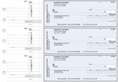 Blue Safety Invoice Business Checks | BU3-BLU01-INV