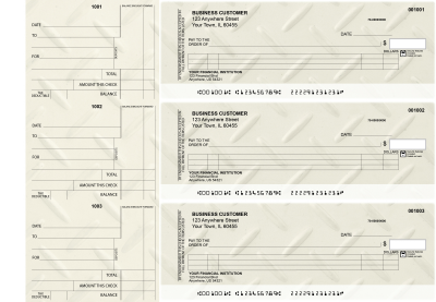 Iron Itemized Counter Signature Business Checks | BU3-CDS18-ICS