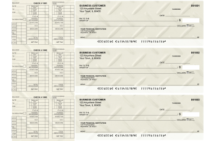Iron Payroll Designer Business Checks  | BU3-CDS18-PAY
