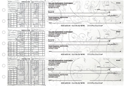 Vintage Payroll Designer Business Checks  | BU3-CDS25-PAY