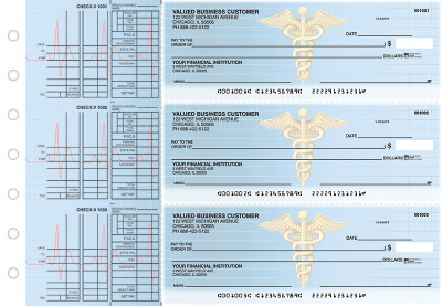 Medical Multi Purpose Designer Business Checks  | BU3-CDS30-DEP