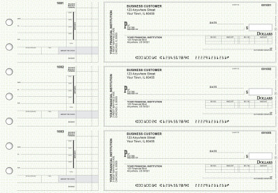 Green Knit Invoice Business Checks | BU3-GRN02-INV