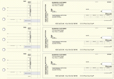 Yellow Knit Invoice Business Checks | BU3-YEL02-INV