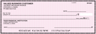 Pink Safety Business Pocket Checks | BUP-PSF01