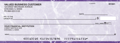 Purple Marble Business Pocket Checks | BUP-UMA01