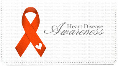 Heart Disease Awareness Leather Cover | CDP-RIB16