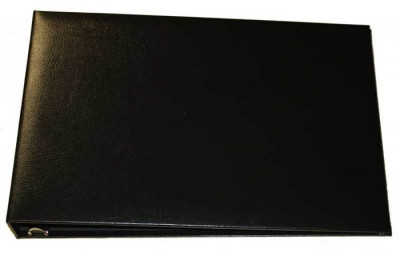 Black Business 7 Ring Check Binder | CVB-BLA01