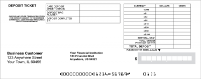 Loose Business Deposit Slips Style 3 | DEP-BDL03