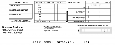 Loose Business Deposit Slips Style 6 | DEP-BDL06
