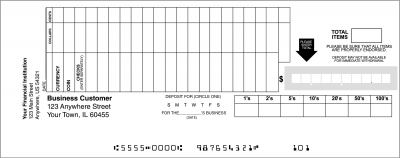 Loose Business Deposit Slips Style 8 | DEP-BDL08