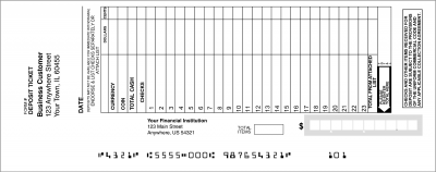 Loose Business Deposit Slips Style 13 | DEP-BDL13