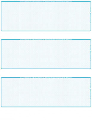 Tan Safety Blank 3 Per Page Laser Checks | L3C-BLA-TAS