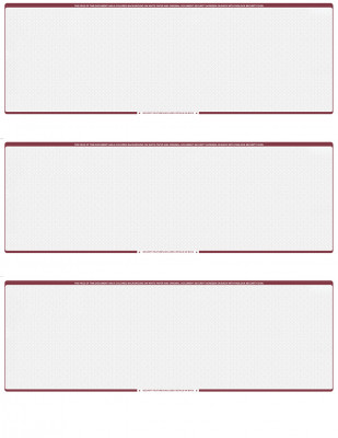 Wall Street Blank 3 Per Page Laser Checks | L3C-BLA-WS