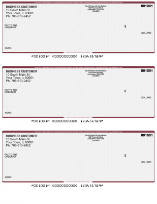 Wall Street 3 Per Page Laser Checks | L3C-WS
