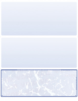 Blue Marble Blank Bottom Laser Checks | LBC-BLA-BM