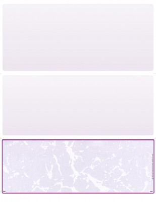 Violet Marble Blank Bottom Laser Checks | LBC-BLA-PM
