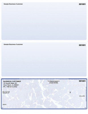 Blue Marble Bottom Laser Checks | LBC-BM
