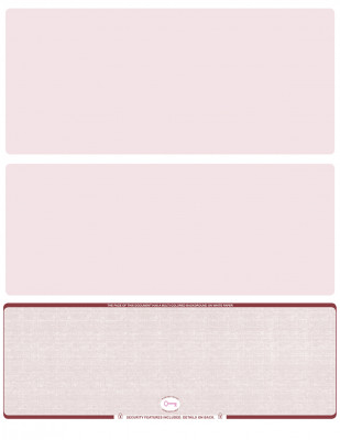 Burgundy Safety Blank High Security Bottom Laser Checks | LBCHS-BLA-US