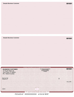 Burgundy Safety High Security Bottom Laser Checks | LBCHS-US
