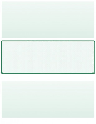 Green Safety Blank Middle Laser Checks | LMC-BLA-GS