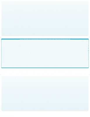 Teal Safety Blank Middle Laser Checks | LMC-BLA-TL
