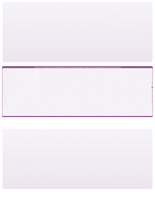 Violet Safety Blank Middle Laser Checks | LMC-BLA-VS