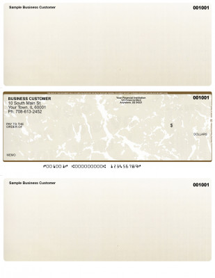 Tan Marble Middle Laser Checks | LMC-OM